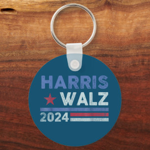 Harris Waltz 2024 Verkiezingen Kamala Harris Navy  Sleutelhanger