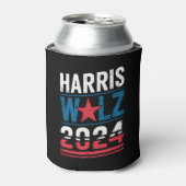 Harris Waltz 2024 Verkiezingen Kamala Harris Tim W Blikjeskoeler (Blikje Voorkant)