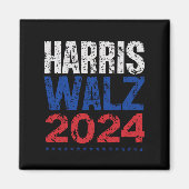 Harris Waltz 2024 Verkiezingen Kamala Harris Tim W Magneet (Voorkant)