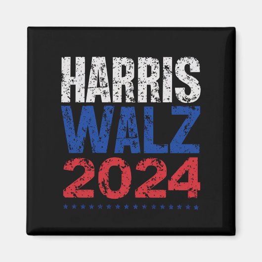 Harris Waltz 2024 Verkiezingen Kamala Harris Tim W Magneet (Voorkant)