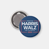 Harris Waltz 2024 Verkiezingen Kamala Harris Tim W Magneet (Voorkant / Achterkant)