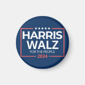 Harris Waltz 2024 Verkiezingen Kamala Harris Tim W Magneet (Voorkant)