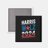 Harris Waltz 2024 Verkiezingen Kamala Harris Tim W Magneet (Voorkant / Achterkant)
