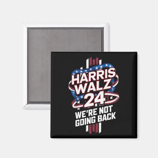 Harris Waltz 2024 Verkiezingen Kamala Harris Tim W Magneet (Voorkant / Achterkant)