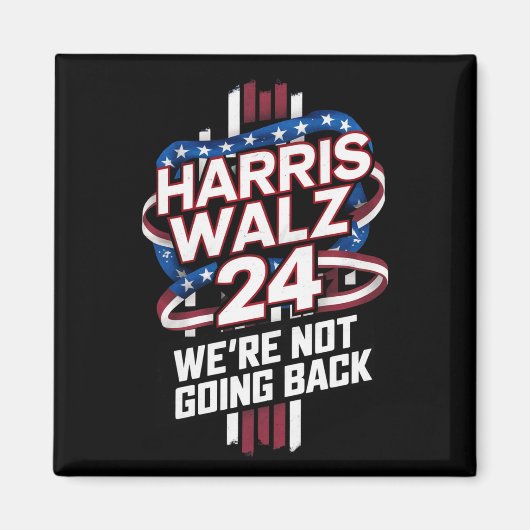 Harris Waltz 2024 Verkiezingen Kamala Harris Tim W Magneet (Voorkant)