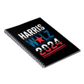 Harris Waltz 2024 Verkiezingen Kamala Harris Tim W Notitieboek (Rechterzijde)