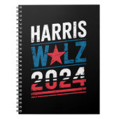 Harris Waltz 2024 Verkiezingen Kamala Harris Tim W Notitieboek (Voorkant)