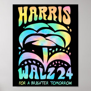 Harris Waltz 2024 Verkiezingen Kamala Harris Tim W Poster