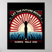 Harris Waltz 2024 Verkiezingen Kamala Harris Tim W Poster (Voorkant)