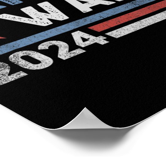 Harris Waltz 2024 Verkiezingen Kamala Harris Tim W Poster (Hoek)