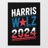 Harris Waltz 2024 Verkiezingen Kamala Harris Tim W Raamsticker (Vel)