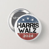Harris Waltz 2024 Verkiezingen Kamala Harris Tim W Ronde Button 5,7 Cm (Voorkant /achterkant)