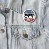 Harris Waltz 2024 Verkiezingen Kamala Harris Tim W Ronde Button 5,7 Cm (In situ)