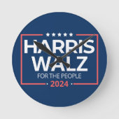 Harris Waltz 2024 Verkiezingen Kamala Harris Tim W Ronde Klok (Voorkant)
