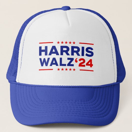 Harris Waltz 2024 Verkiezingen Kamala Harris Tim W Trucker Pet (Voorkant)