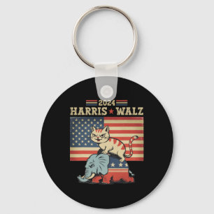 Harris Waltz 2024 Vicepresident Verkiezing Grappig Sleutelhanger