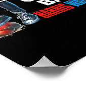 Harris Waltz 2024 We gaan niet terug naar Kamala H Poster (Hoek)