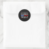 Harris Waltz 2024 We gaan niet terug naar Kamala H Ronde Sticker (Tas)