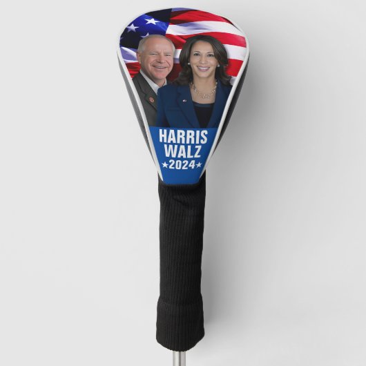 Harris Waltz Foto 2024 - Kamala Harris Tim Waltz Golfheadcover (Voorkant)