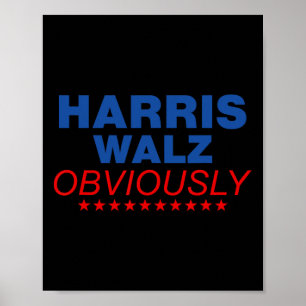 Harris Waltz natuurlijk 2024 Balz naar de Walz Poster