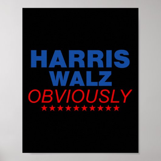 Harris Waltz natuurlijk 2024 Balz naar de Walz Poster (Voorkant)