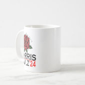 Harris Waltz Stem Kamala Bloem 2024 Koffiemok (Voorkant links)