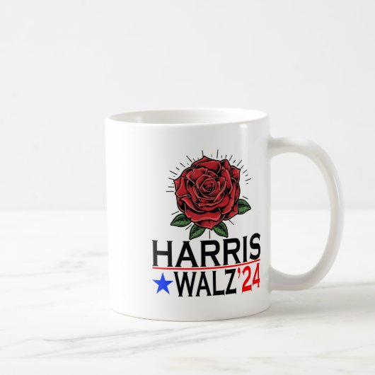 Harris Waltz Stem Kamala Bloem 2024 Koffiemok (Rechts)