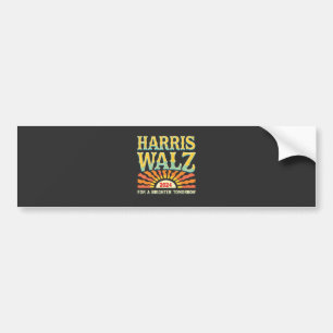 Harris Waltz voor A Brighter Tomorrow Kamala Harri Bumpersticker