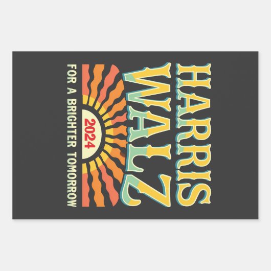 Harris Waltz voor A Brighter Tomorrow Kamala Harri Inpakpapier Vel (Voorkant)