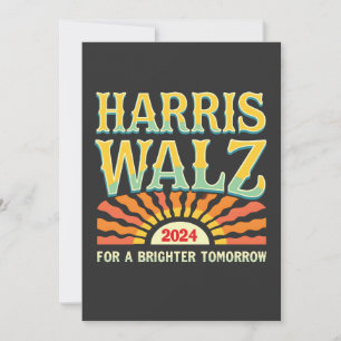 Harris Waltz voor A Brighter Tomorrow Kamala Harri Kaart
