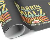 Harris Waltz voor een helderdere toekomst Kamala H Cadeaupapier (Rol Hoek)