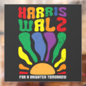Harris Waltz voor een helderdere toekomst Kamala L Raamsticker (Vel 2)