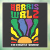 Harris Waltz voor een helderdere toekomst Kamala L Raamsticker (Vel 3)