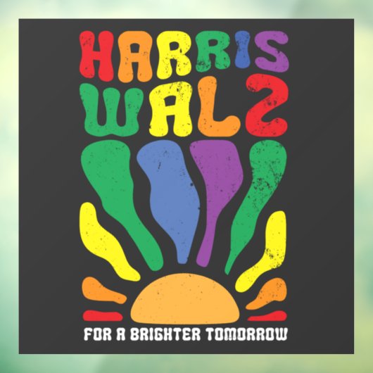 Harris Waltz voor een helderdere toekomst Kamala L Raamsticker (Vel 3)