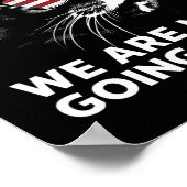 Harris Waltz We gaan niet terug naar Kamala Harris Poster (Hoek)