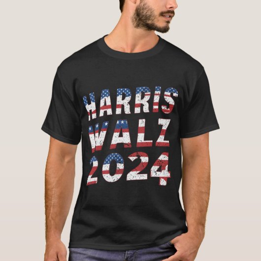 Harris Walz 2024 (12) T-shirt (Voorkant)