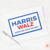 Harris Walz 2024 - Als we vechten winnen we Rechthoekige Sticker (Envelop)