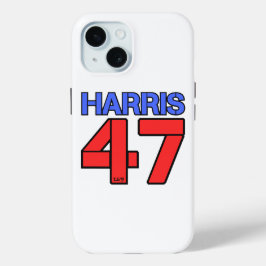 HARRIS-WALZ 2024 AMERIKAANSE VERKIEZINGEN DEMOCRAT iPhone 15 CASE