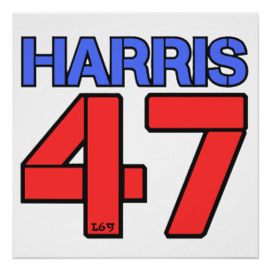HARRIS-WALZ 2024 AMERIKAANSE VERKIEZINGEN DEMOCRAT PERFECT POSTER