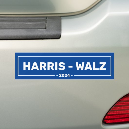 Harris Walz 2024 Bumpersticker (Op auto)