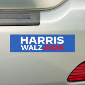 Harris Walz 2024 Bumpersticker (Op auto)