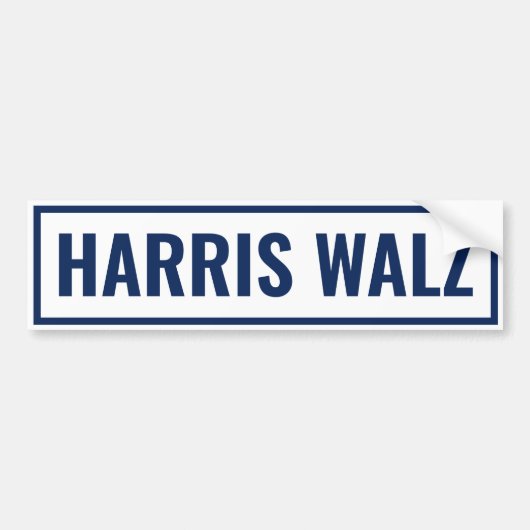 Harris Walz 2024 Bumpersticker (Voorkant)