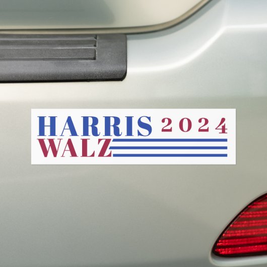 Harris Walz 2024 Bumpersticker (Op auto)