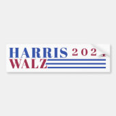 Harris Walz 2024 Bumpersticker (Voorkant)