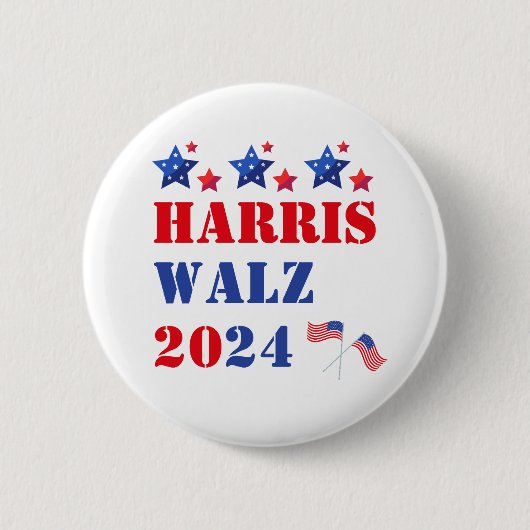 HARRIS WALZ 2024 BUTTON (Voorkant)