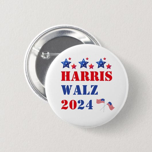 HARRIS WALZ 2024 BUTTON (Voorkant /achterkant)