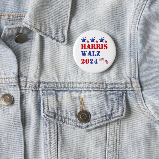 HARRIS WALZ 2024 BUTTON (In situ)