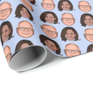 Harris Walz 2024 Cadeaupapier