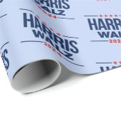 Harris Walz 2024 Cadeaupapier (Rol Hoek)