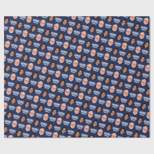 Harris Walz 2024 Cadeaupapier (Vlak)